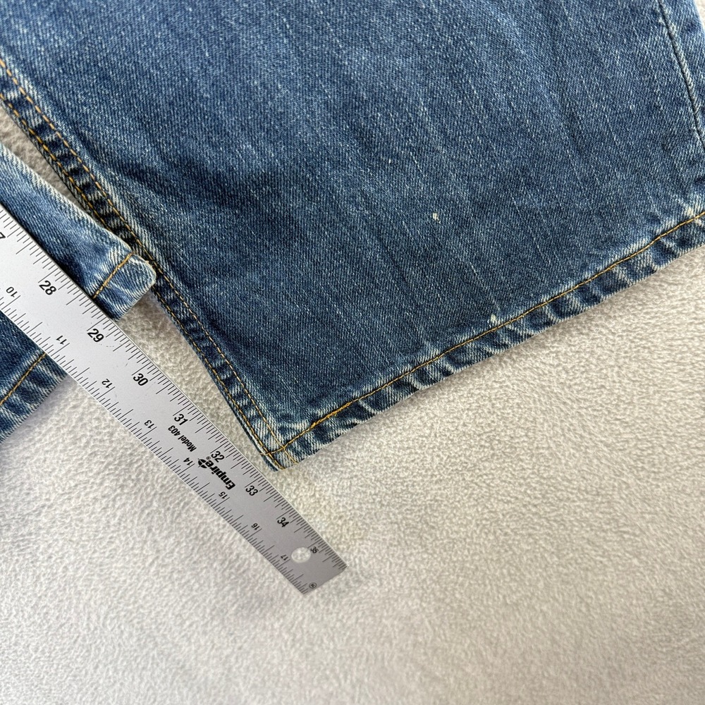 Vintage Levis Jeans Mens 30x34 Blue 512 Bootcut Denim Whisker Faded Baggy y2k - Picture 5 of 12